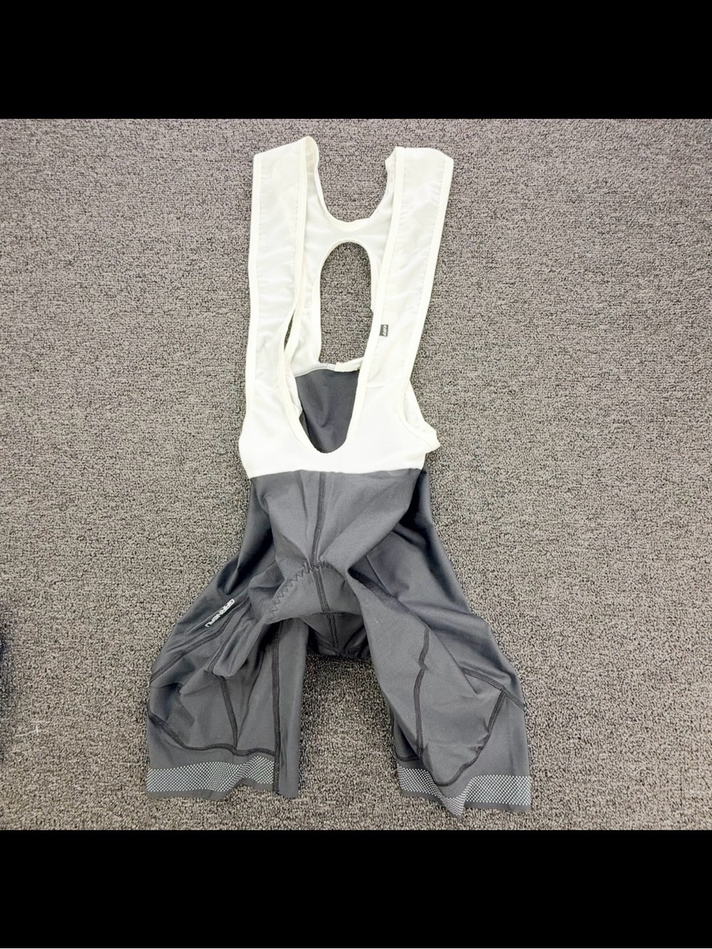 Louis Garneau CB Neo Power Men's Cycling Bib Shorts Padded Gray White Size XL